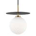 Mitzi - H200701L-AGB/BK - LED Pendant - Ellis - Aged Brass/Black
