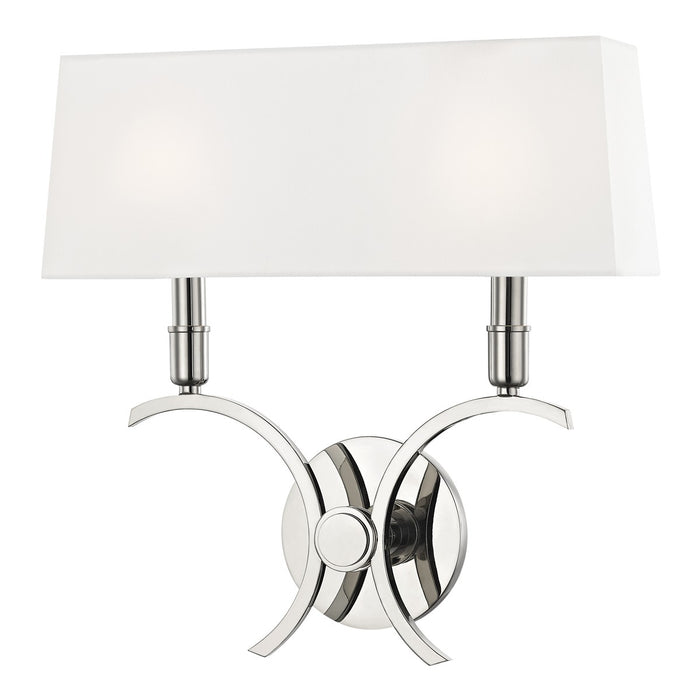 Mitzi - H212102L-PN - Two Light Wall Sconce - Gwen - Polished Nickel
