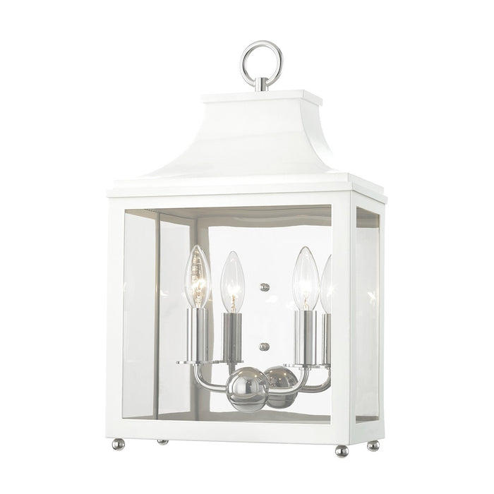 Mitzi - H259102-PN/WH - Two Light Wall Sconce - Leigh - Polished Nickel/White