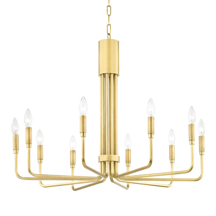 Mitzi - H261810-AGB - Ten Light Chandelier - Brigitte - Aged Brass