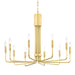 Mitzi - H261810-AGB - Ten Light Chandelier - Brigitte - Aged Brass