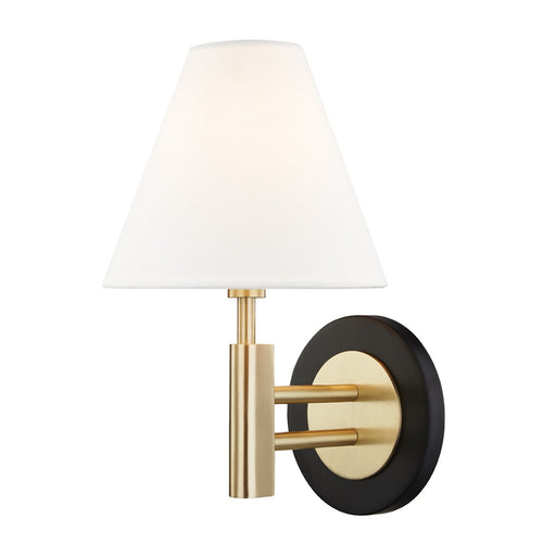 Mitzi - H264101-AGB/BK - One Light Wall Sconce - Robbie - Aged Brass/Black