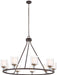 Minka-Lavery - 3087-416 - Nine Light Chandelier - Studio 5 - Painted Bronze W/Natural Brush