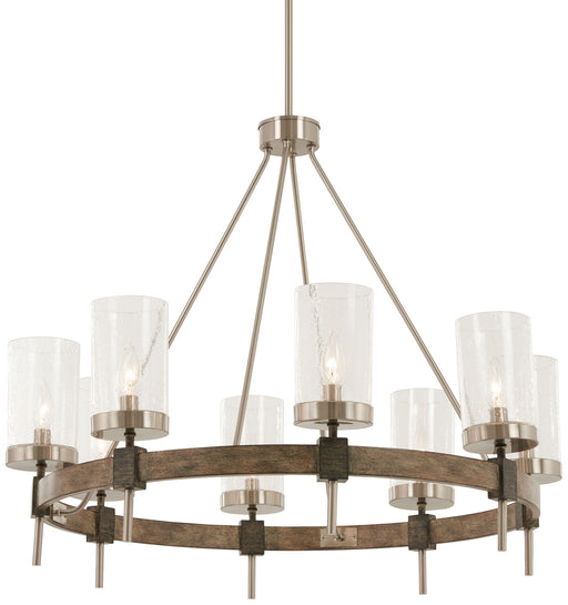 Minka-Lavery - 4638-106 - Eight Light Chandelier - Bridlewood - Stone Grey W/Brushed Nickel