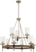 Minka-Lavery - 4639-106 - Nine Light Chandelier - Bridlewood - Stone Grey W/Brushed Nickel