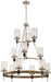 Minka-Lavery - 4641-106 - 12 Light Chandelier - Bridlewood - Stone Grey W/Brushed Nickel