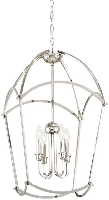 Minka-Lavery - 4774-613 - Four Light Pendant - Jupiter'S Canopy - Polished Nickel