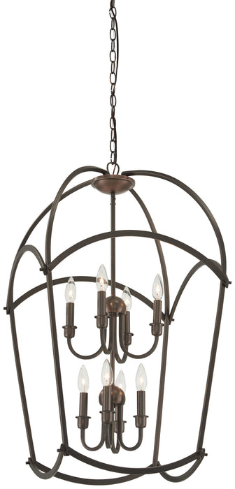 Minka-Lavery - 4778-281 - Eight Light Pendant - Jupiter'S Canopy - Harvard Court Bronze (Plated)