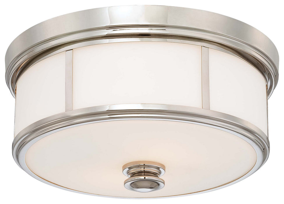 Minka-Lavery - 6369-613 - Five Light Flush Mount - Polished Nickel