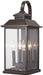 Minka-Lavery - 72592-143C - Four Light Outdoor Wall Mount - Miner'S Loft - Oil Rubbed Bronze W/ Gold High
