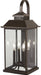 Minka-Lavery - 72593-143C - Four Light Outdoor Wall Mount - Miner'S Loft - Oil Rubbed Bronze W/ Gold High