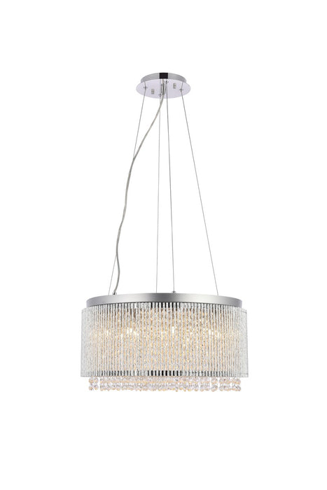 Elegant Lighting - V2092D20C/RC - 12 Light Pendant - Influx - Chrome
