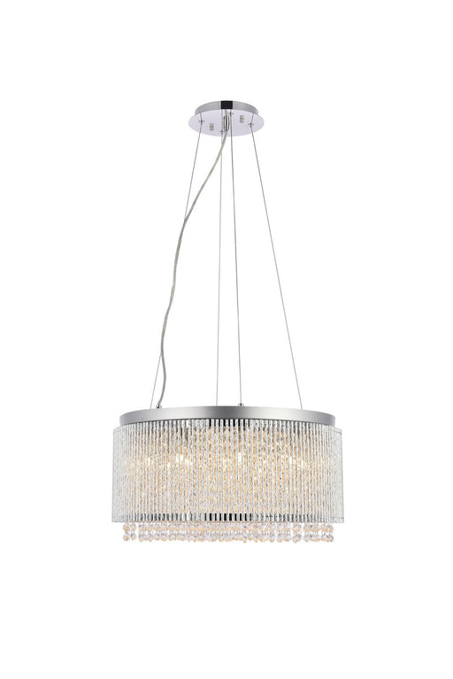 Elegant Lighting - V2092D20C/RC - 12 Light Pendant - Influx - Chrome