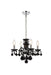 Elegant Lighting - V7804D15B-JT/RC - Four Light Pendant - Rococo - Black