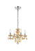 Elegant Lighting - V7804D15GT-GT/RC - Four Light Pendant - Rococo - Golden Teak