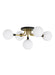Visual Comfort Modern - 700FMVGOOR - Five Light Flush Mount - Viaggio