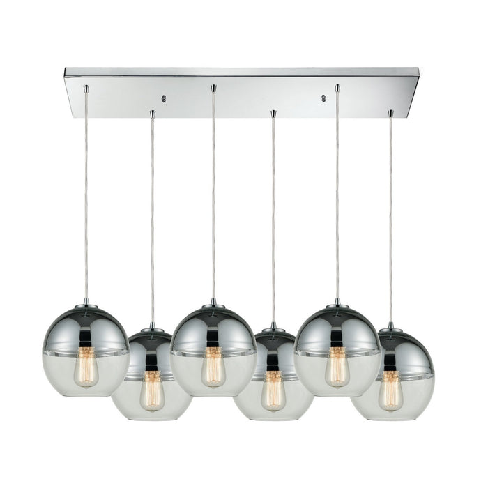 ELK Home - 10492/6RC - Six Light Pendant - Revelo - Polished Chrome