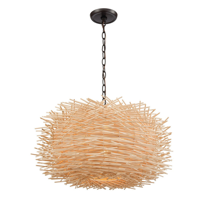 ELK Home - 10951/3 - Three Light Chandelier - Bamboo Nest - Oil Rubbed Bronze