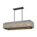 ELK Home - 12165/8 - Eight Light Linear Chandelier - Rosslyn - Weathered Zinc