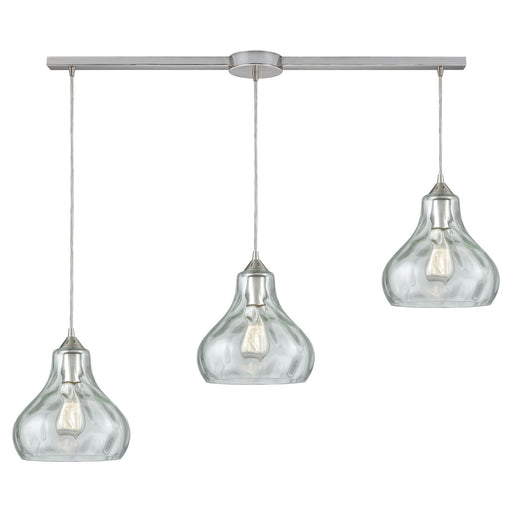 ELK Home - 25100/3L - Three Light Pendant - Belmont - Satin Nickel