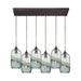 ELK Home - 25102/6RC - Six Light Pendant - Sutter Creek - Oil Rubbed Bronze