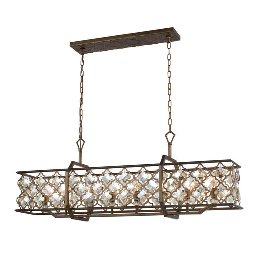 ELK Home - 31099/8 - Eight Light Linear Chandelier - Armand - Weathered Bronze