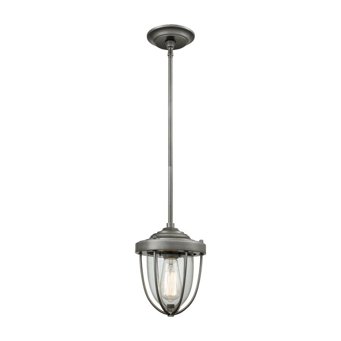 ELK Home - 33100/1 - One Light Mini Pendant - Sturgis - Weathered Zinc