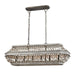 ELK Home - 33192/6 - Six Light Linear Chandelier - Summerton - Washed Gray