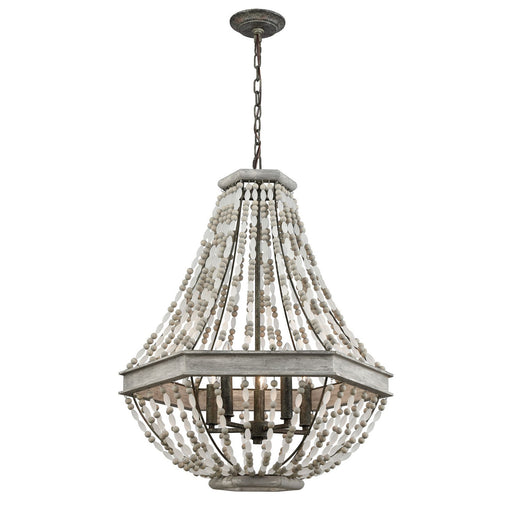 ELK Home - 33194/5 - Five Light Chandelier - Summerton - Washed Gray