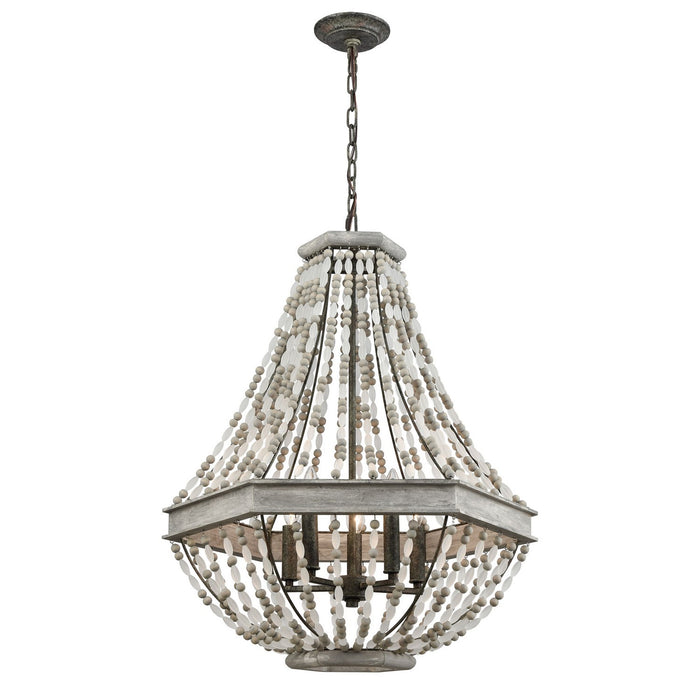 ELK Home - 33194/5 - Five Light Chandelier - Summerton - Washed Gray