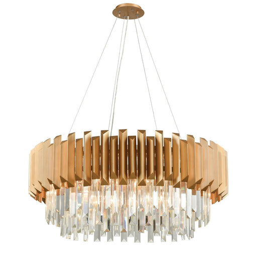 ELK Home - 33216/8 - Eight Light Chandelier - Seneca Falls - Matte Gold