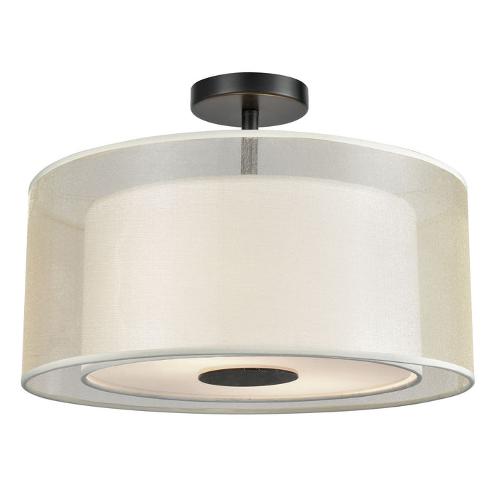 ELK Home - 46267/2 - Two Light Semi Flush Mount - Ashland - Matte Black