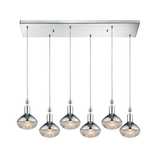 ELK Home - 56623/6RC - Six Light Pendant - Ravette - Polished Chrome