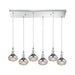 ELK Home - 56623/6RC - Six Light Pendant - Ravette - Polished Chrome