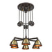 ELK Home - 65154/6 - Six Light Chandelier - Torque - Vintage Rust