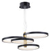 ET2 - E24326-BKGLD - LED Pendant - Hoopla - Black / Gold