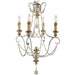 Terracotta Designs - H5111-4 - Four Light Chandelier - Venezia - Antique Silver