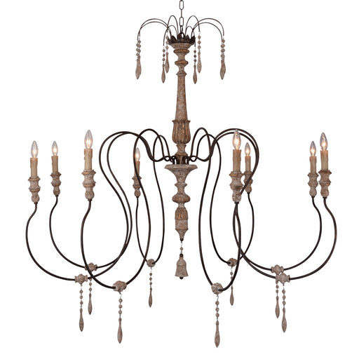 Terracotta Designs - H8101-8 - Eight Light Chandelier - Arabella - Washed White And Gold