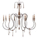 Terracotta Designs - H8101-8 - Eight Light Chandelier - Arabella - Washed White And Gold