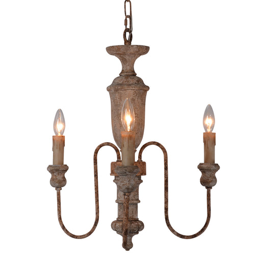 Terracotta Designs - H8105-3 - Three Light Chandelier - Alina - Washed Gray