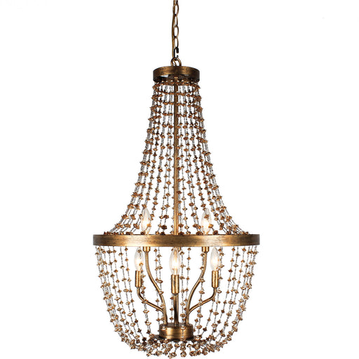 Terracotta Designs - H8120-6 - Six Light Chandelier - Liviana - Gold Leaf