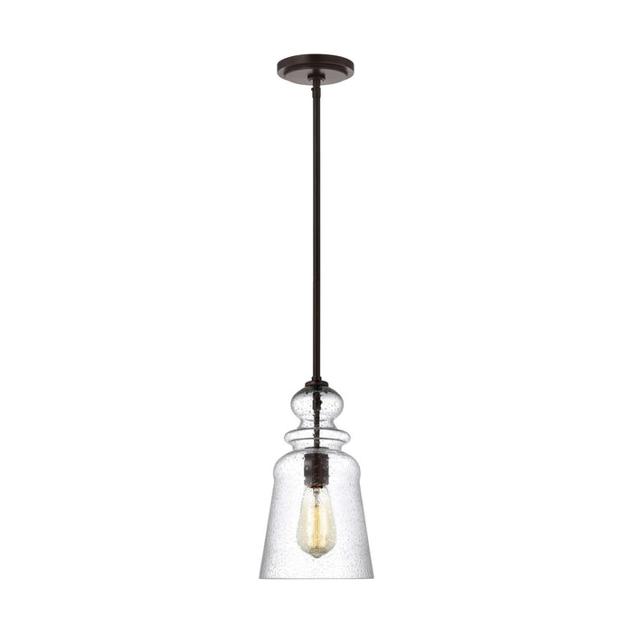 Generation Lighting. - 6536901-710 - One Light Pendant - Kea - Bronze