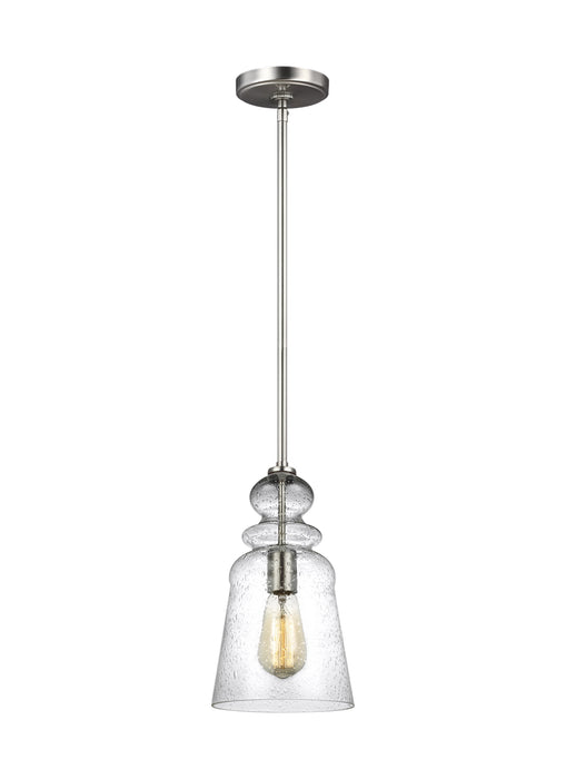 Generation Lighting. - 6536901-962 - One Light Pendant - Kea - Brushed Nickel