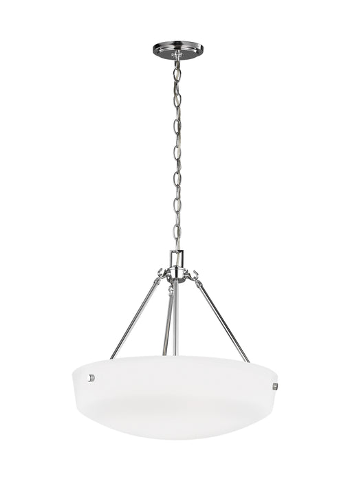 Generation Lighting. - 6615203EN3-05 - Three Light Pendant - Kerrville - Chrome