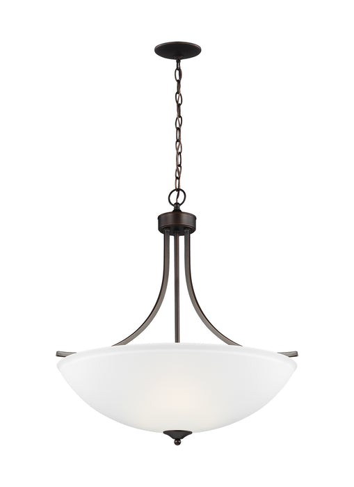 Generation Lighting. - 6616504-710 - Four Light Pendant - Geary - Bronze