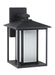Generation Lighting. - 8903197S-12 - LED Outdoor Wall Lantern - Hunnington - Black