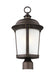Generation Lighting. - 8250701-71 - One Light Outdoor Post Lantern - Calder - Antique Bronze