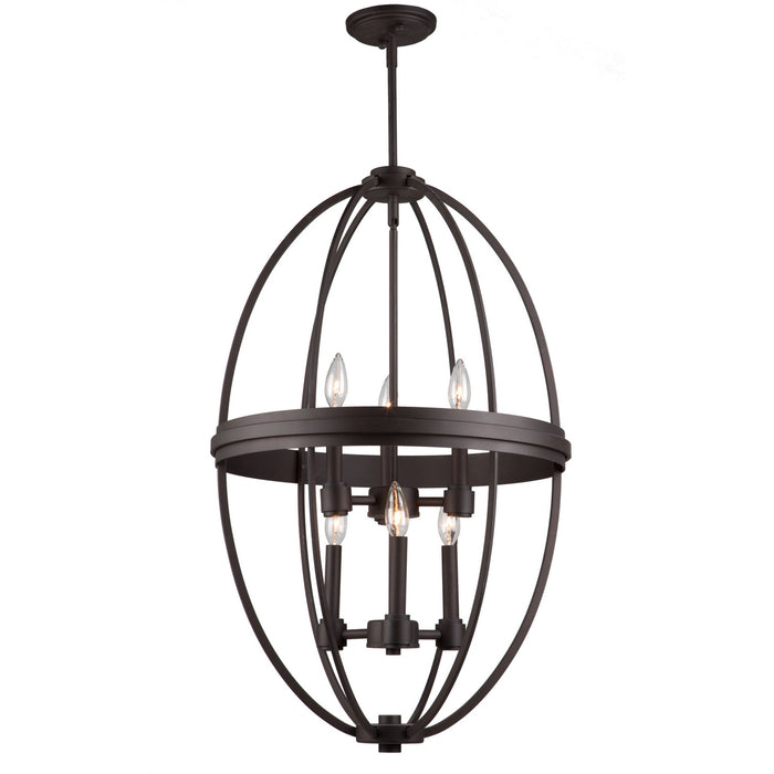 Artcraft - AC10696OB - Six Light Chandelier - Roxbury - Oil Rubbed Bronze