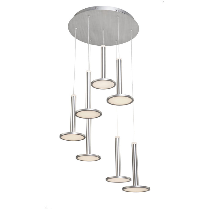 Artcraft - AC7557 - LED Chandelier - Aurora - Brushed Aluminum