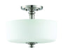 Craftmade - 49853-BNK - Three Light Convertible Semi Flush - Dardyn - Brushed Polished Nickel